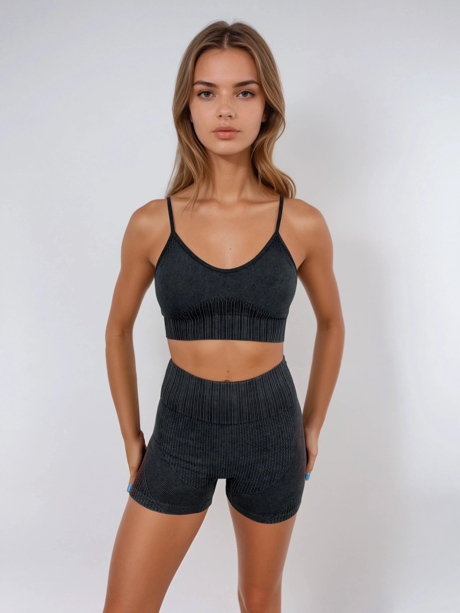 Melody Shorts – Charcoal activewear by ANCARTA – Australian athleisure brand