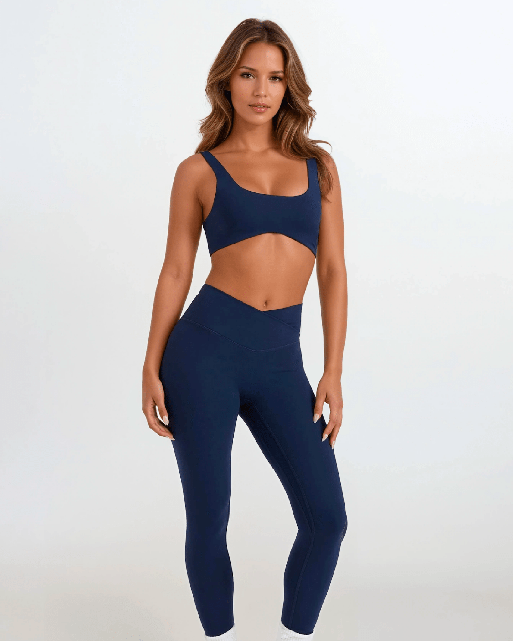 Align Crossover Leggings – Midnight activewear by ANCARTA – Australian athleisure brand