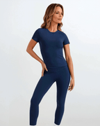 Align Fitted Tee - Midnight activewear by ANCARTA – Australian athleisure brand