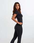 Align Fitted Tee - Obsidian activewear by ANCARTA – Australian athleisure brand