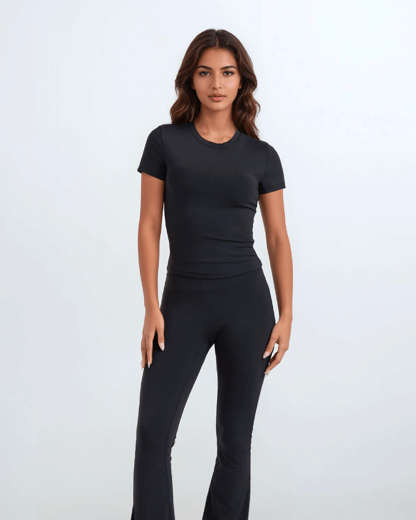 Align Fitted Tee - Obsidian activewear by ANCARTA – Australian athleisure brand