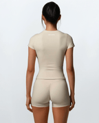 Align Fitted Tee - Saltstone activewear by ANCARTA – Australian athleisure brand