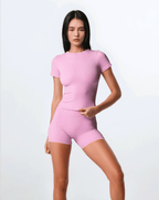 Align Fitted Tee - White activewear by ANCARTA – Australian athleisure brand