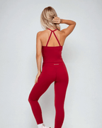 Align Leggings – Wildberry Red activewear by ANCARTA – Australian athleisure brand