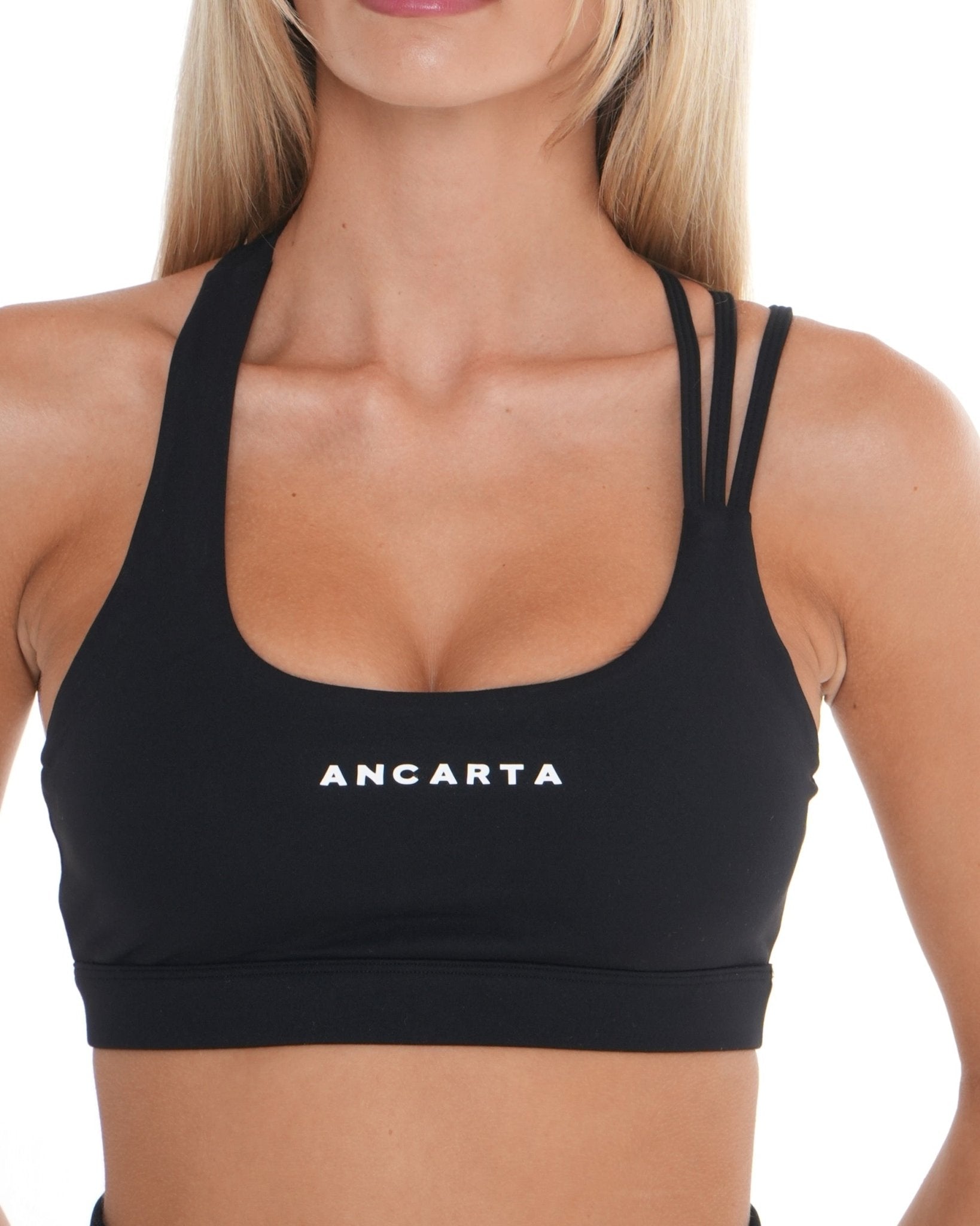 Core Bra – Black activewear by ANCARTA – Australian athleisure brand