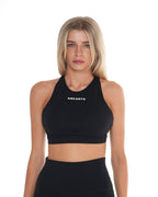 Core Cross Back Bra – Black activewear by ANCARTA – Australian athleisure brand