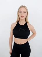 Core Cross Back Bra – Black activewear by ANCARTA – Australian athleisure brand