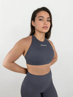 Core Cross Back Bra – Dove Grey activewear by ANCARTA – Australian athleisure brand