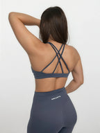 Core Cross Back Bra – Dove Grey activewear by ANCARTA – Australian athleisure brand