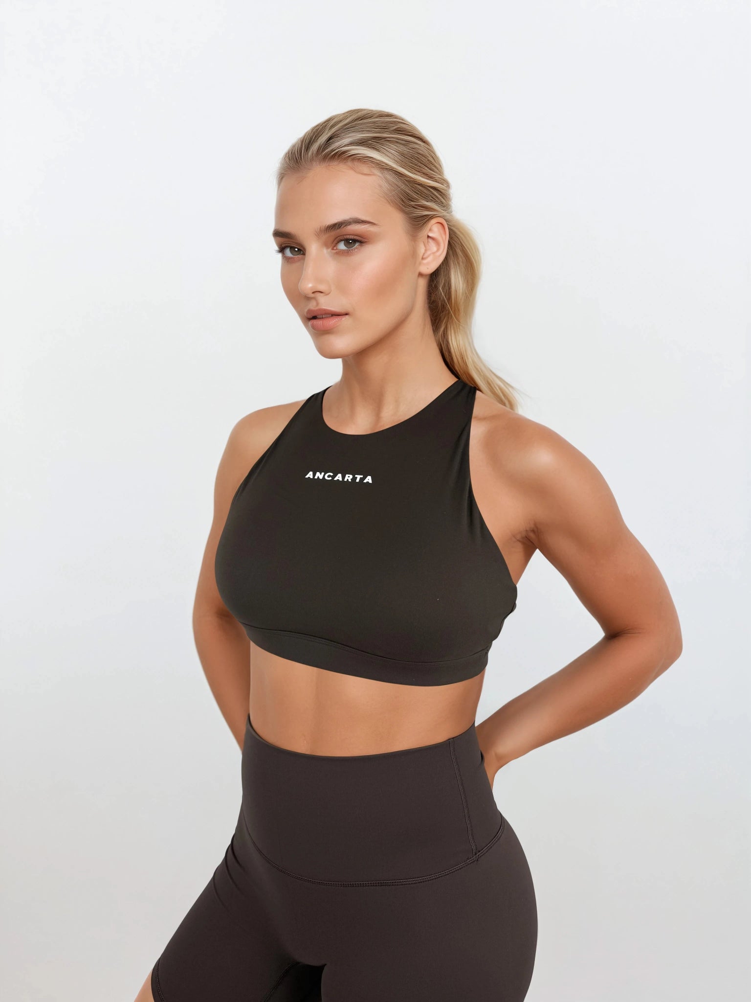 Core Cross Back Bra – Expresso activewear by ANCARTA – Australian athleisure brand