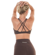 Core Cross Back Bra – Expresso activewear by ANCARTA – Australian athleisure brand