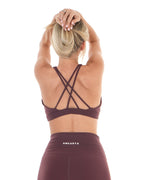 Core Cross Back Bra – Wineberry activewear by ANCARTA – Australian athleisure brand