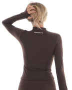 Core Long Sleeve Zip Up - Expresso activewear by ANCARTA – Australian athleisure brand