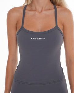 Core Tank – Dove Grey activewear by ANCARTA – Australian athleisure brand