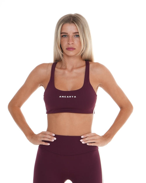 Edge Bra – Maroon activewear by ANCARTA – Australian athleisure brand