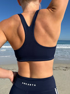 Edge Bra – Midnight Navy activewear by ANCARTA – Australian athleisure brand