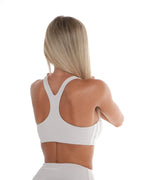 Edge Bra – Soft Cream activewear by ANCARTA – Australian athleisure brand