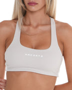 Edge Bra – Soft Cream activewear by ANCARTA – Australian athleisure brand