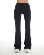 Edge Flared Leggings – Jet Black activewear by ANCARTA – Australian athleisure brand