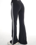 Edge Flared Leggings – Jet Black activewear by ANCARTA – Australian athleisure brand