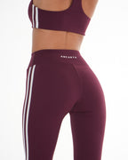 Edge Flared Leggings – Maroon activewear by ANCARTA – Australian athleisure brand