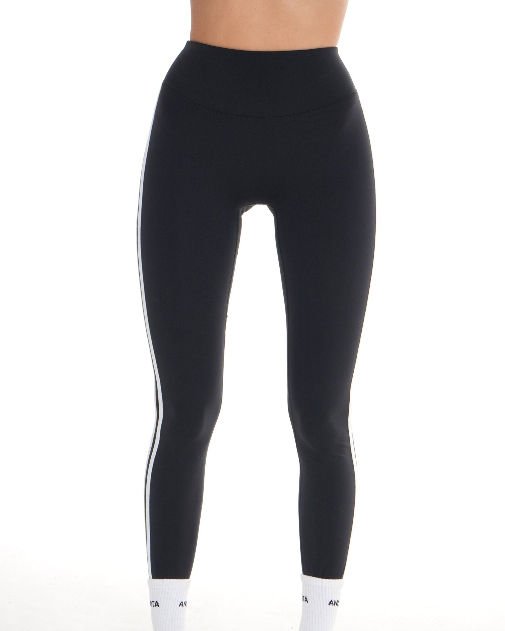 Edge Leggings – Jet Black activewear by ANCARTA – Australian athleisure brand