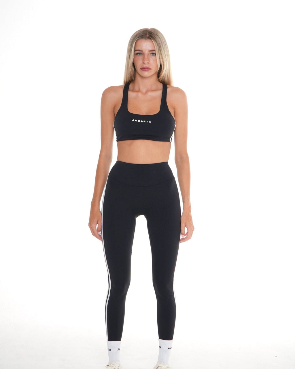 Edge Leggings – Jet Black activewear by ANCARTA – Australian athleisure brand
