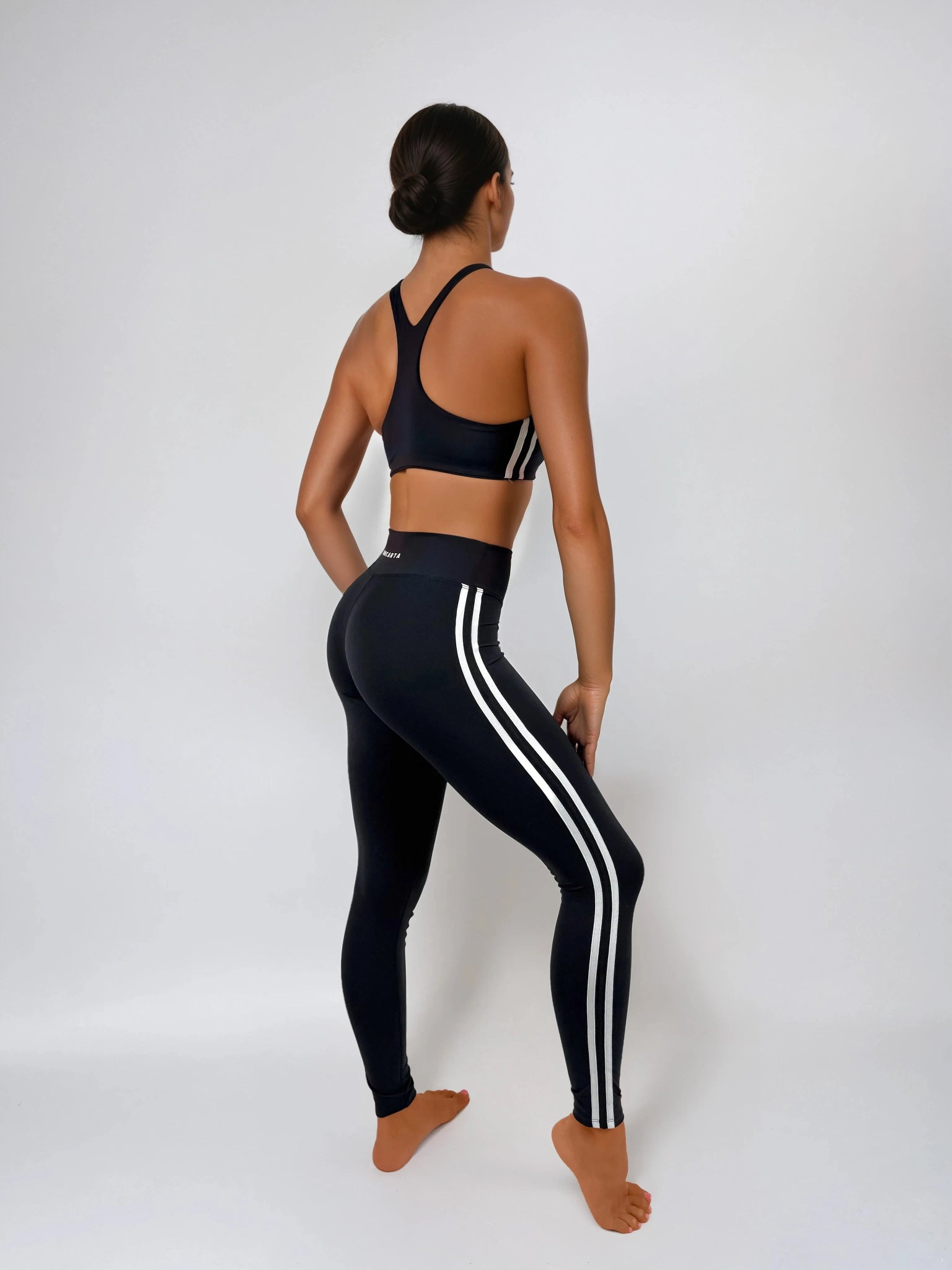 Edge Leggings – Jet Black activewear by ANCARTA – Australian athleisure brand