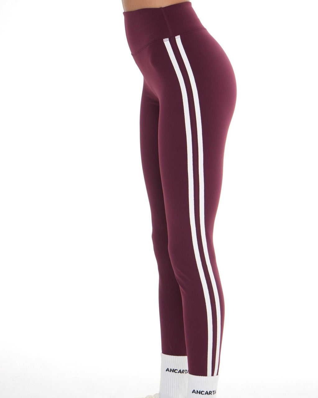 Edge Leggings – Maroon activewear by ANCARTA – Australian athleisure brand