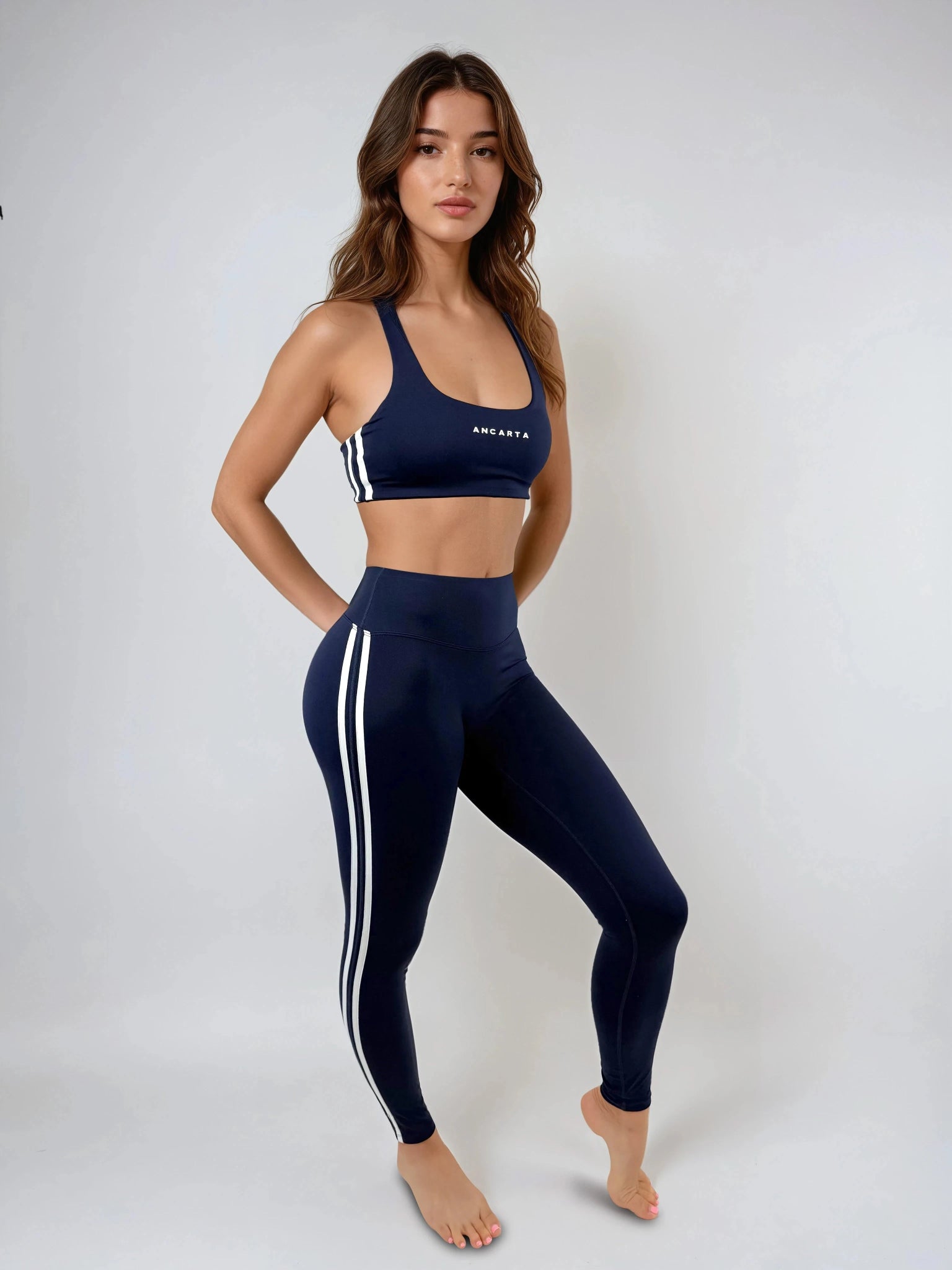 Edge Leggings – Midnight Navy activewear by ANCARTA – Australian athleisure brand