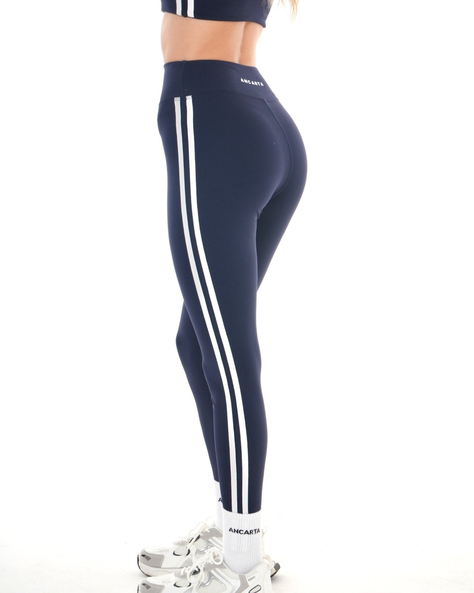 Edge Leggings – Midnight Navy activewear by ANCARTA – Australian athleisure brand