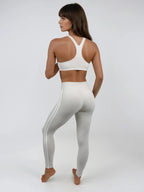 Edge Leggings – Soft Cream activewear by ANCARTA – Australian athleisure brand