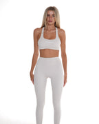 Edge Leggings – Soft Cream activewear by ANCARTA – Australian athleisure brand