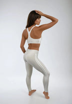Edge Leggings – Soft Cream activewear by ANCARTA – Australian athleisure brand