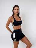 Edge Shorts – Jet Black activewear by ANCARTA – Australian athleisure brand