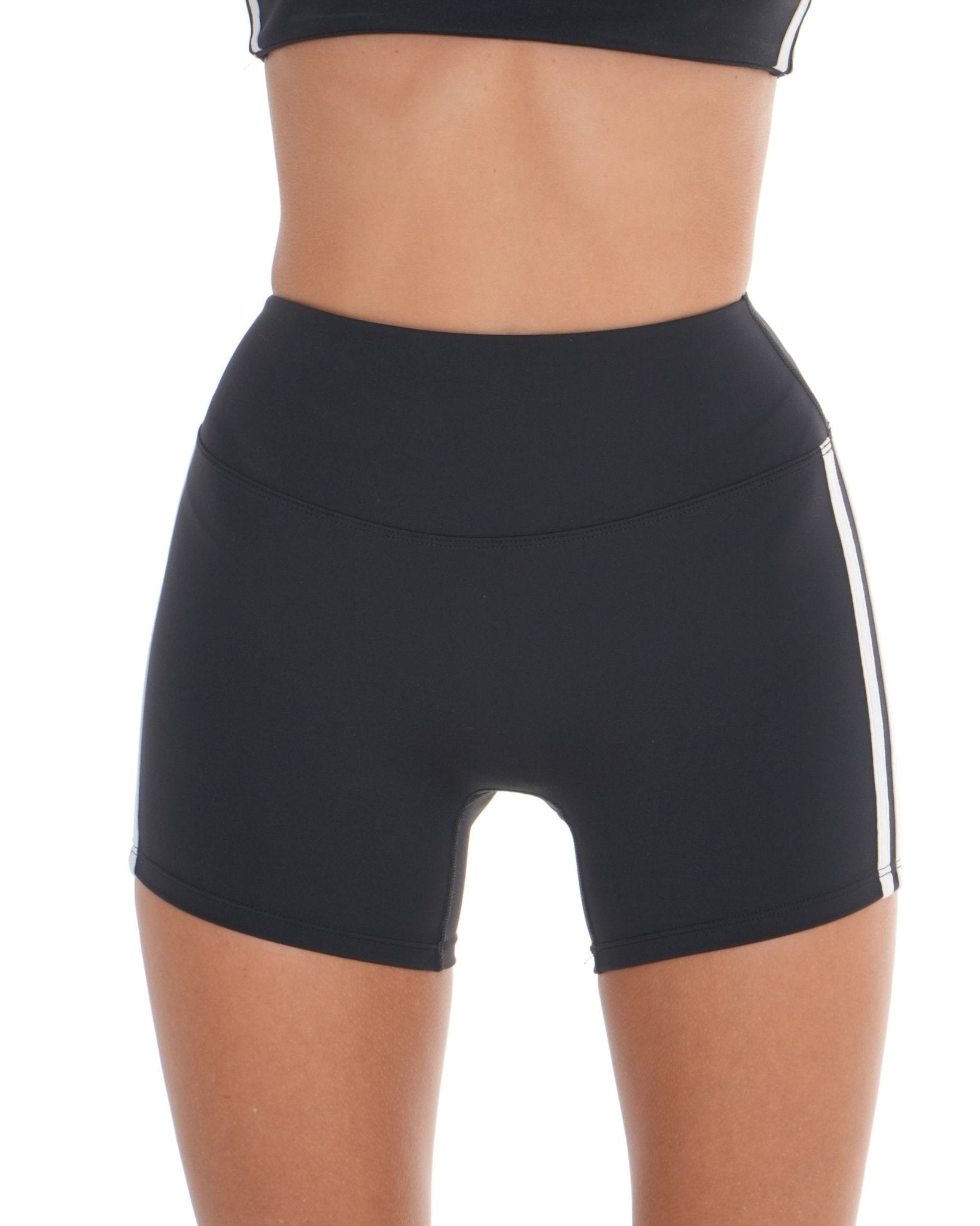 Edge Shorts – Jet Black activewear by ANCARTA – Australian athleisure brand