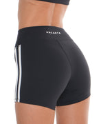 Edge Shorts – Jet Black activewear by ANCARTA – Australian athleisure brand