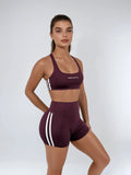 Edge Shorts – Maroon activewear by ANCARTA – Australian athleisure brand