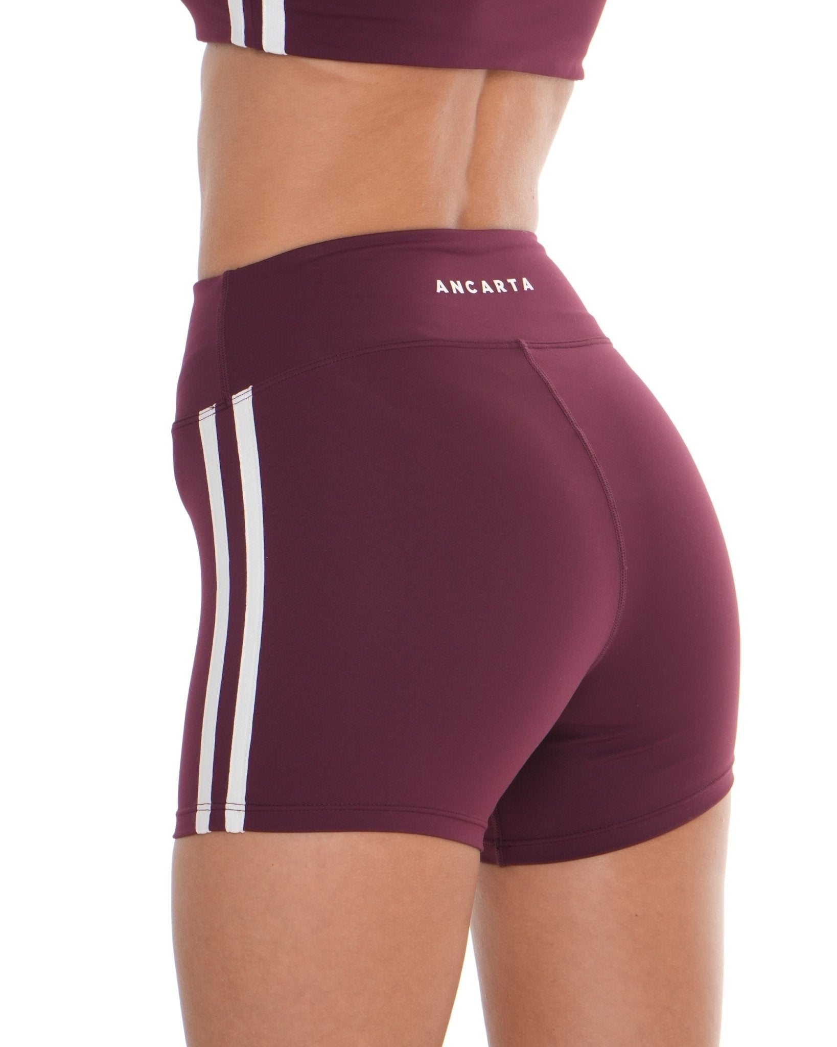 Edge Shorts – Maroon activewear by ANCARTA – Australian athleisure brand