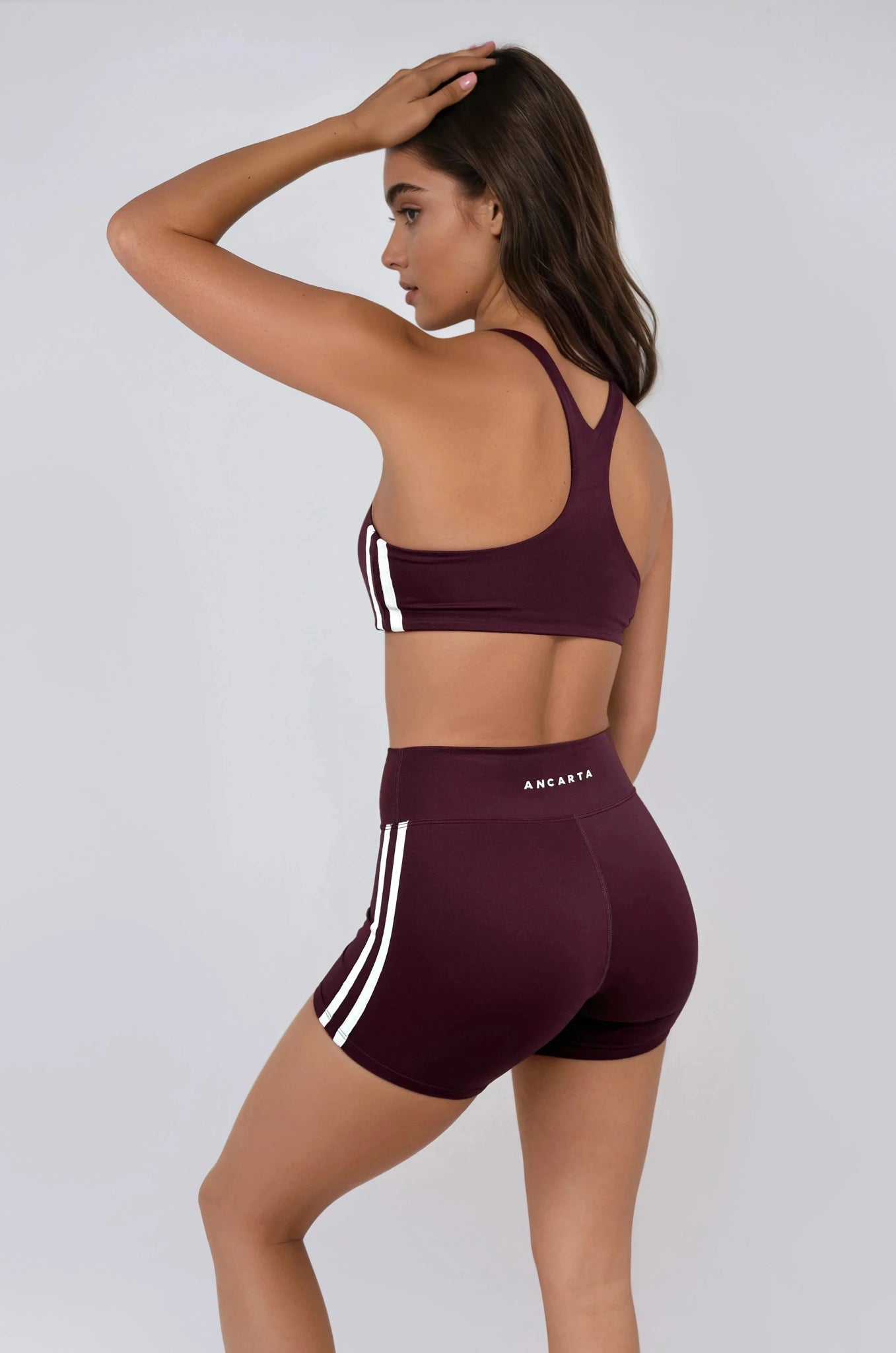 Edge Shorts – Maroon activewear by ANCARTA – Australian athleisure brand