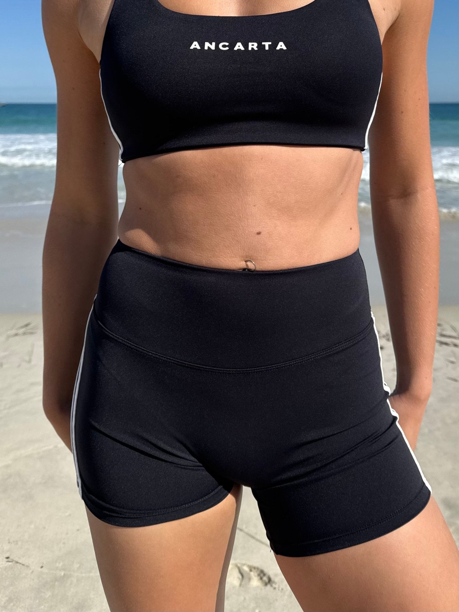 Edge Shorts – Midnight Navy activewear by ANCARTA – Australian athleisure brand