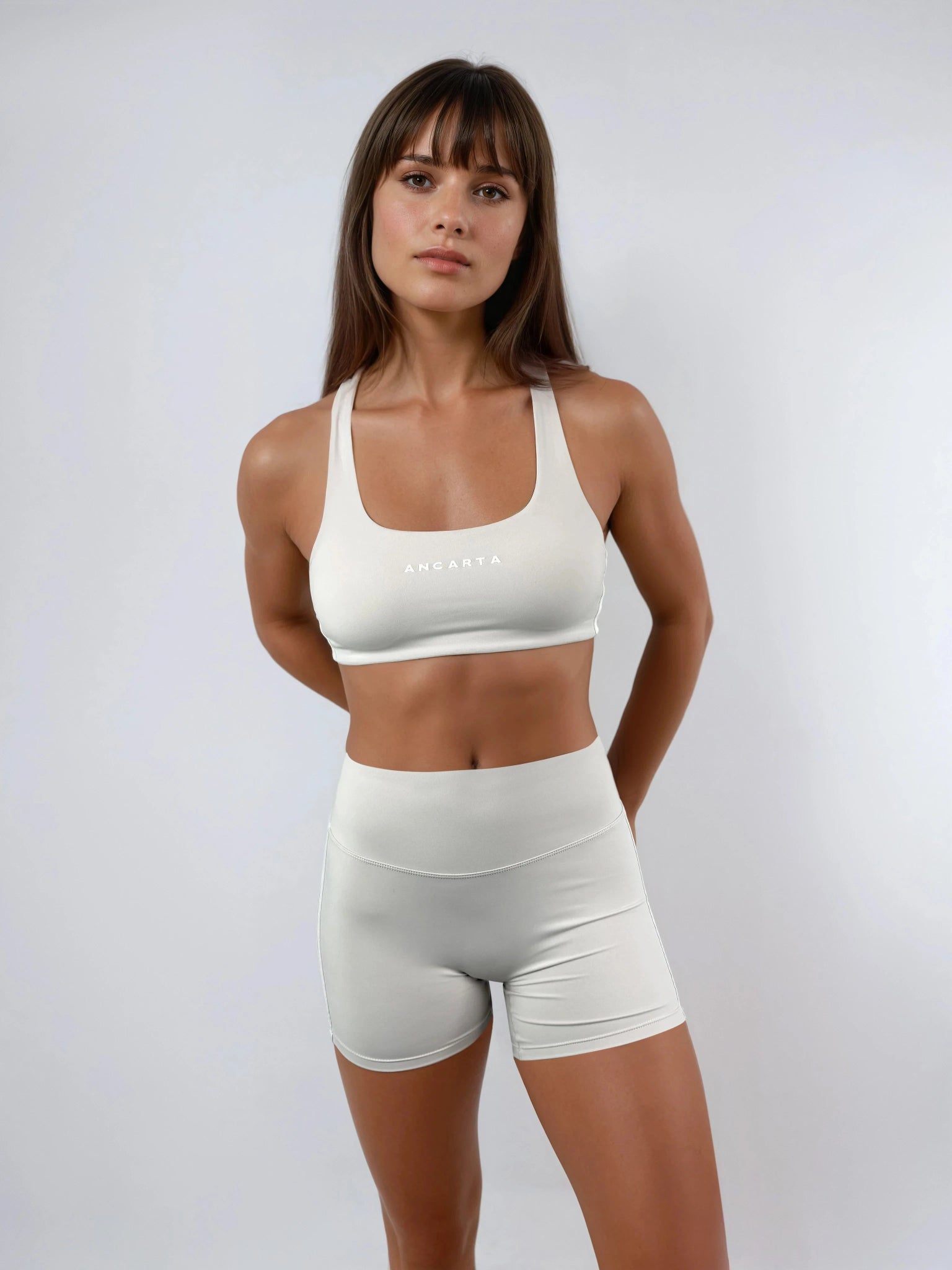 Edge Shorts – Soft Cream activewear by ANCARTA – Australian athleisure brand