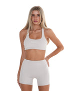 Edge Shorts – Soft Cream activewear by ANCARTA – Australian athleisure brand