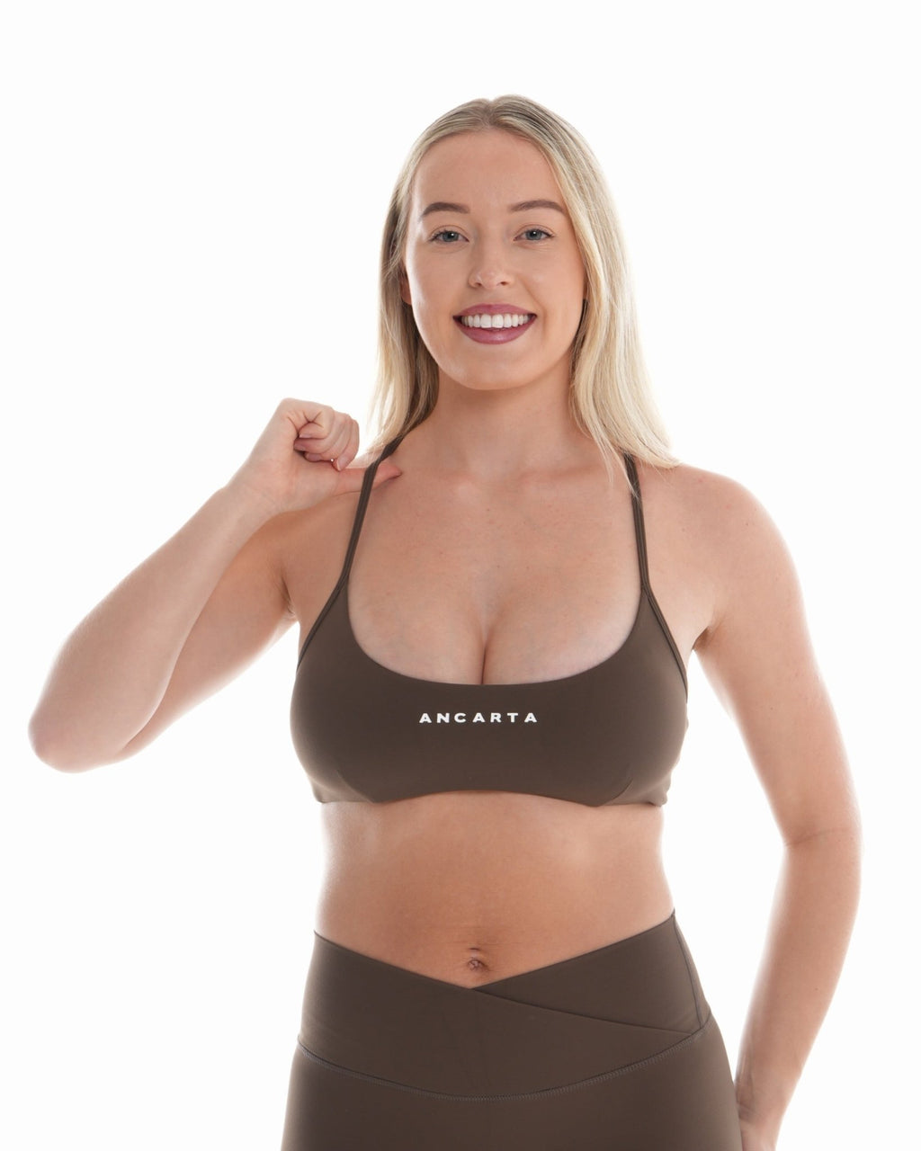 Form Bra – Mocha activewear by ANCARTA – Australian athleisure brand