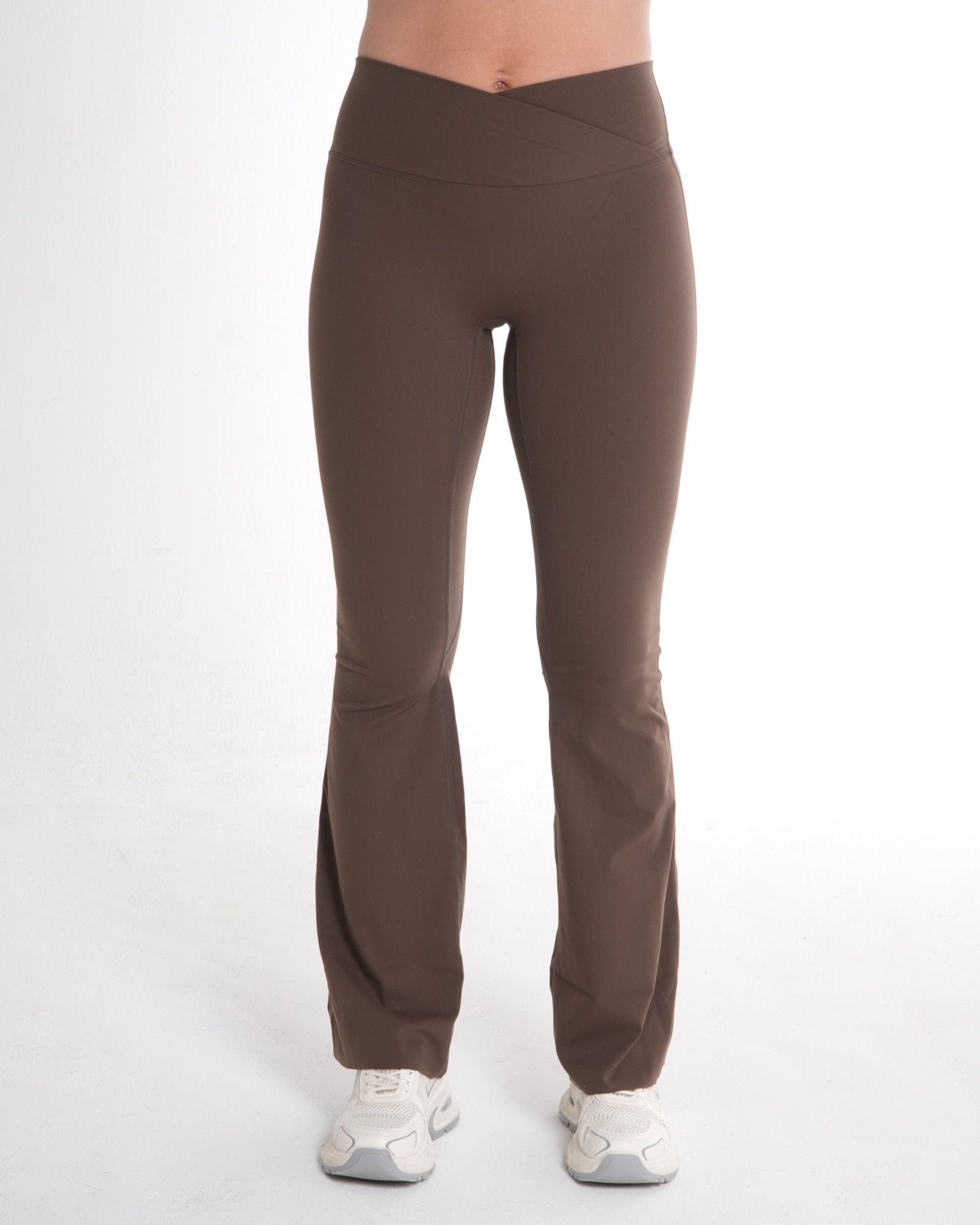 Form Flared Leggings – Mocha activewear by ANCARTA – Australian athleisure brand