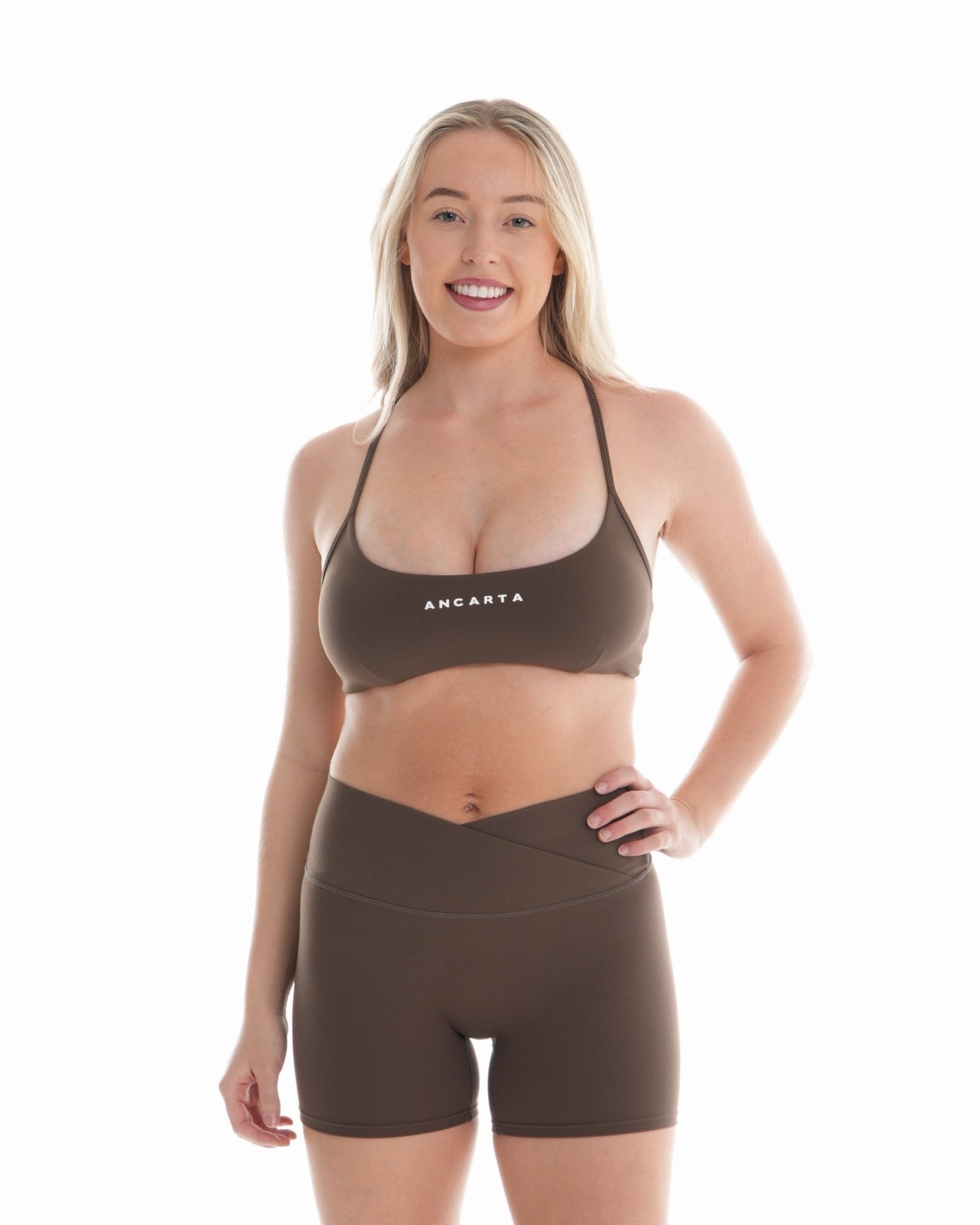 Form Shorts – Mocha activewear by ANCARTA – Australian athleisure brand