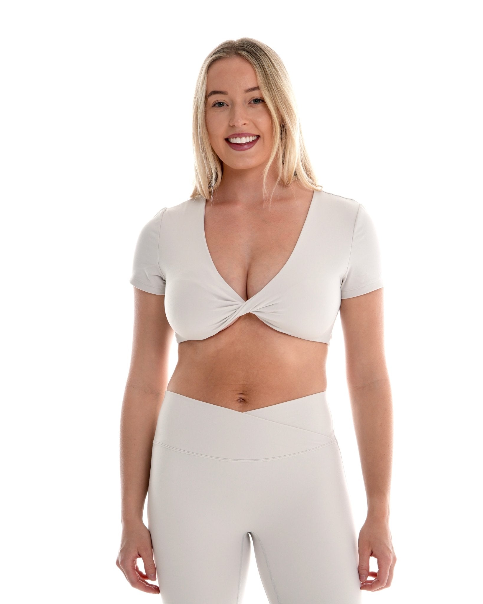 Form Twist Short Sleeve – Oak activewear by ANCARTA – Australian athleisure brand