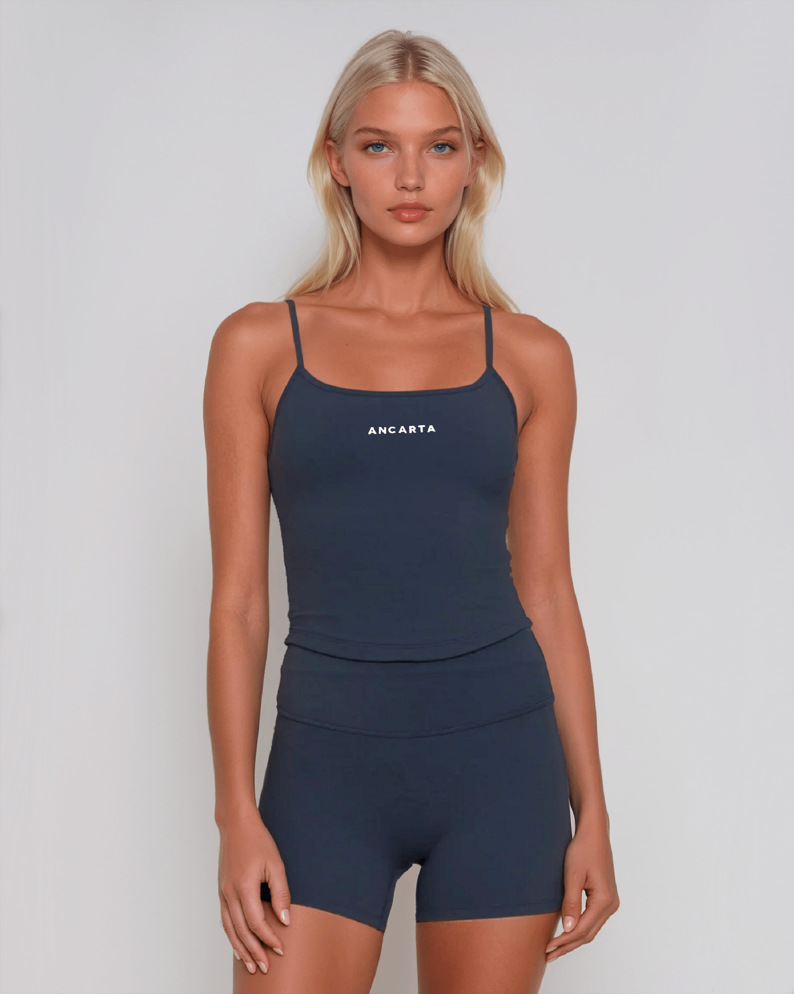 Halo Set – Iron Blue activewear by ANCARTA – Australian athleisure brand