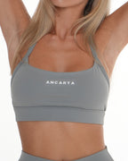 Macy Bra – Sage Grey activewear by ANCARTA – Australian athleisure brand