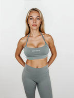 Macy Bra – Sage Grey activewear by ANCARTA – Australian athleisure brand